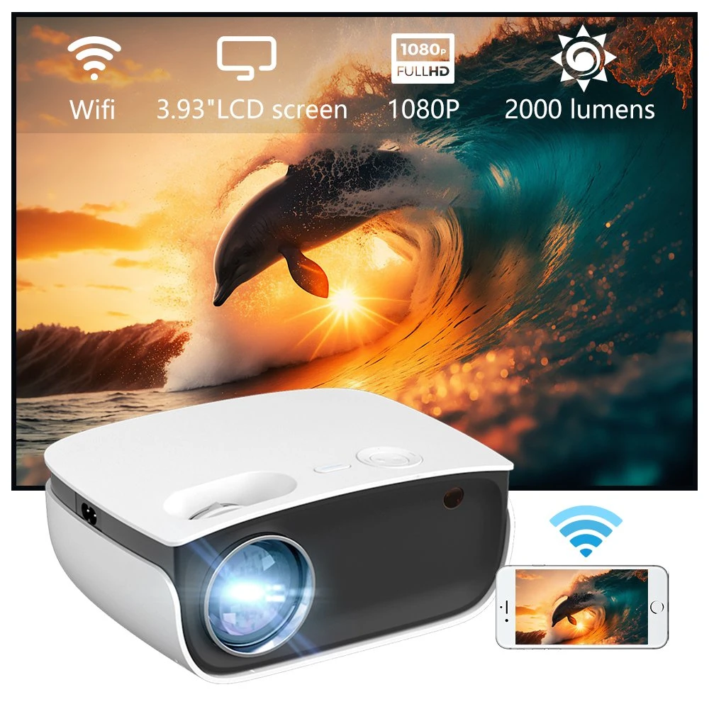 Best Amazon Sales Mini Pico Pocketable Projector Home Theater LCD LED Cinema Mini Projector with Factory Price Interactive Floor Projector