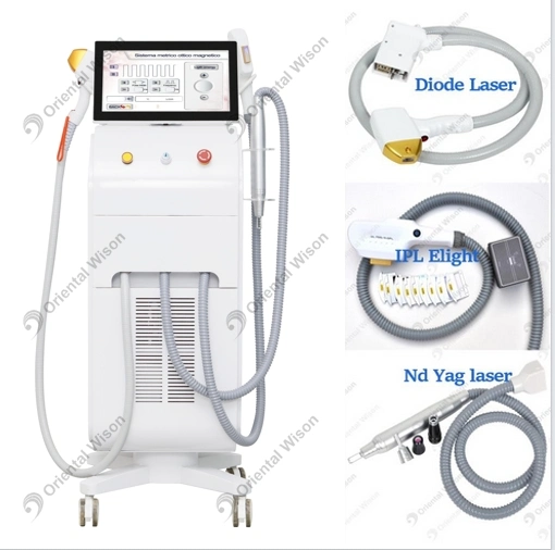 Ow-G3 Diode Laser 755 808 1064nm 1600W Diode Laser Hair Removal Machine ND YAG Laser Tattoo Removal IPL Skin Rejuvenation Machine