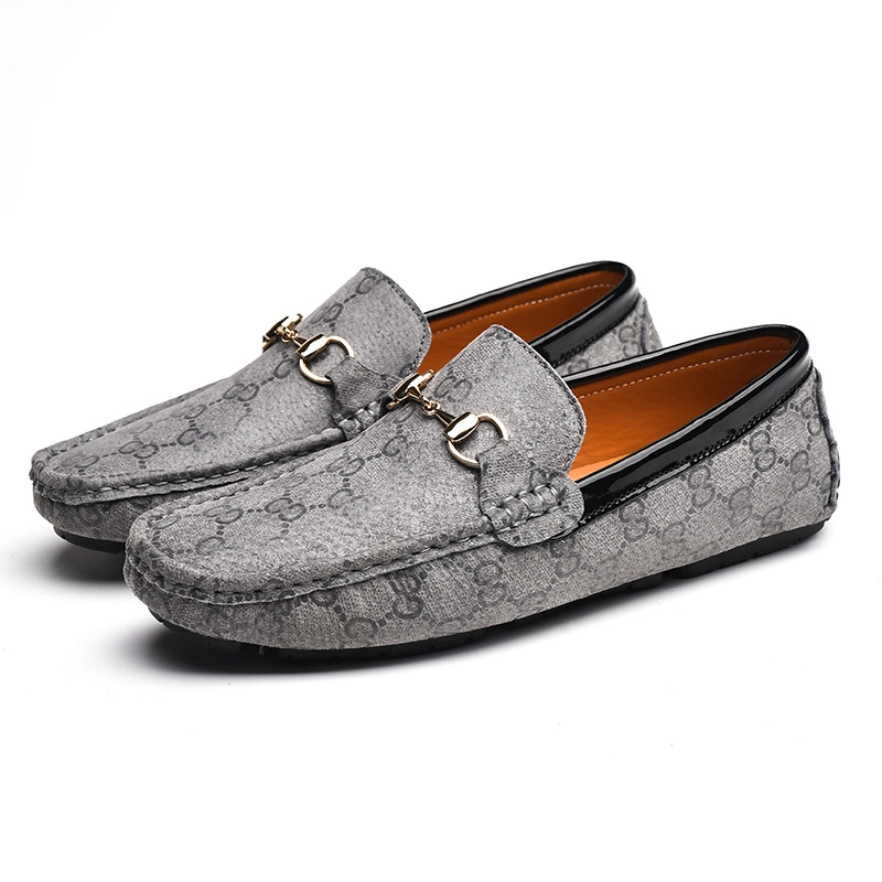 Les styles italien fait main en cuir de vache en daim chaussures occasionnel de conduite confortable des chaussures plates pour Mens