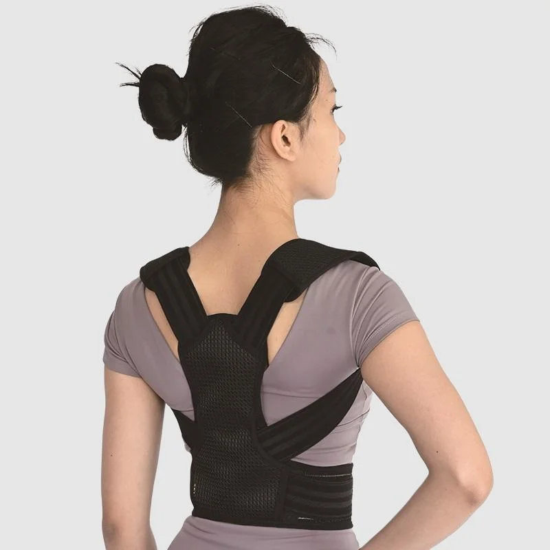 Shoulder Lumbar Adjustable Posture Corrector Belt Fully Back Support Strap Relief Pain Universal Neoprene, Spandex