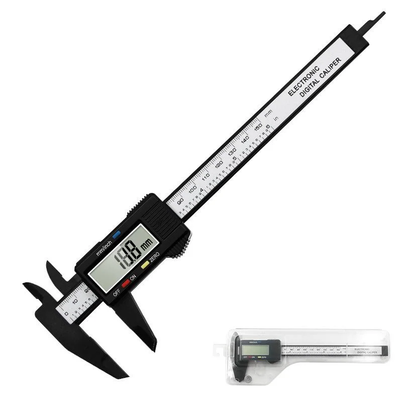 0-150mm High Strength Measuring Tool Inner and Outer Diameter Electronic Digital Display Plastic Vernier Caliper