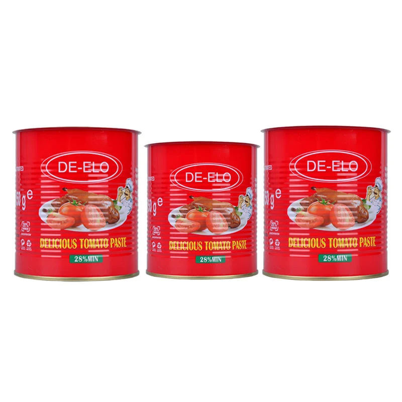 Various Empty Pack Metal Tin Food Can for Tomato Paste 850g Round Sealed Tin Can