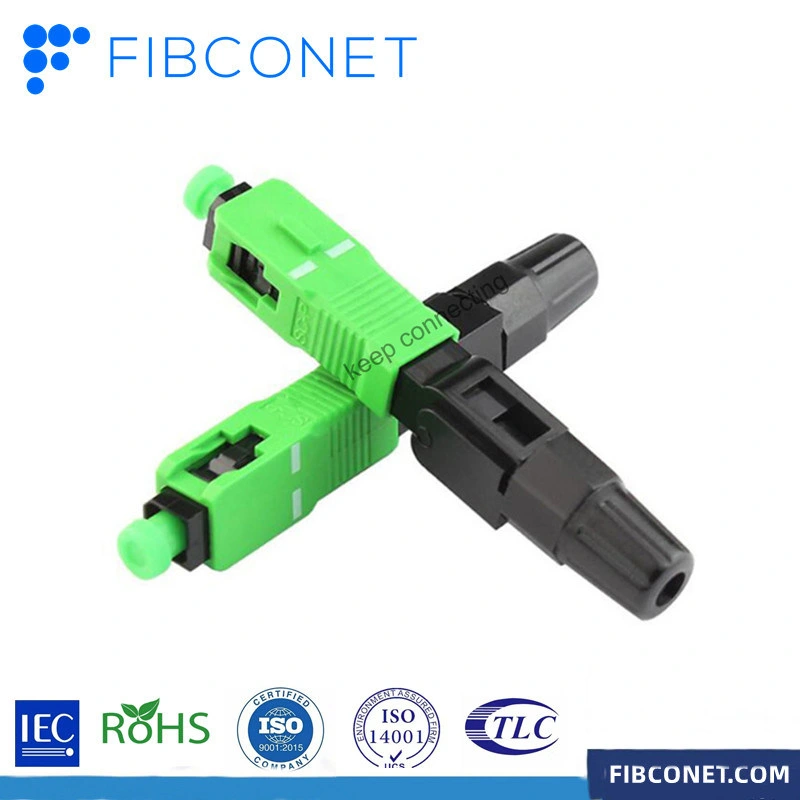 FTTH SC APC/UPC Simplex Singlemode LWL Fast Connector für Optische Schnellanschlüsse Mit Fallkabel