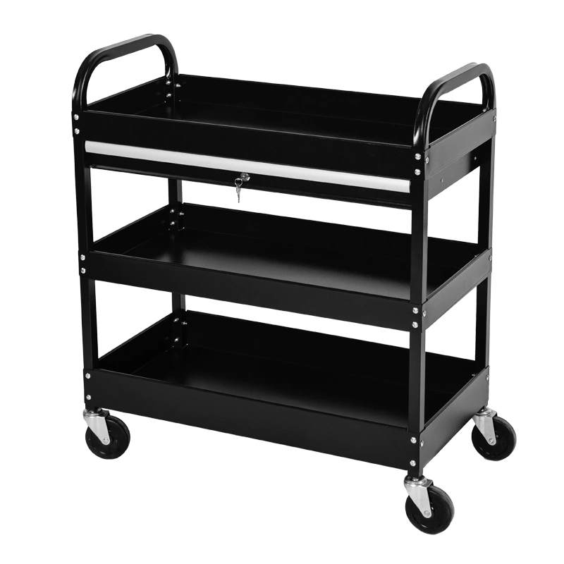 Cold-Rolled Sheet Electroplated Column 3-Layer Hand Tool Trolley