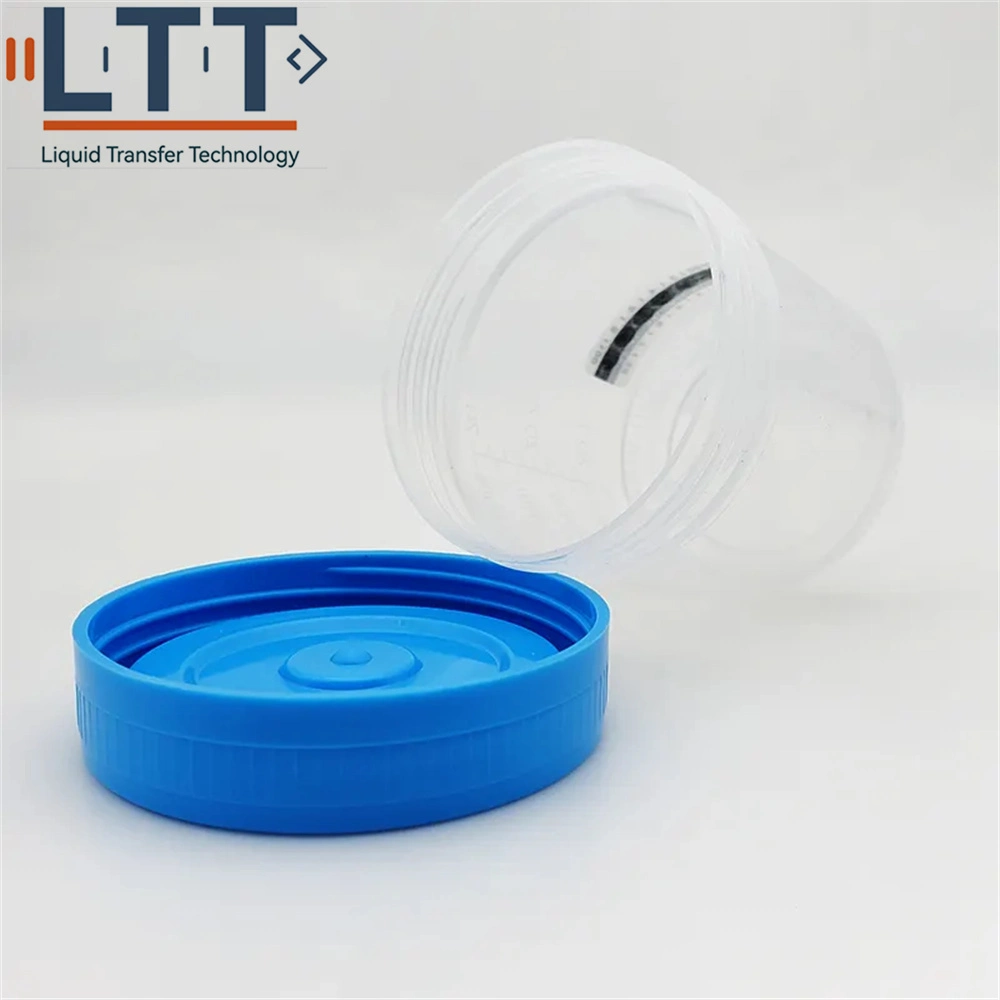 Disposable Sterile Sample Cup with Screw Specimen Container PP Urine Container 40ml 60ml 90ml