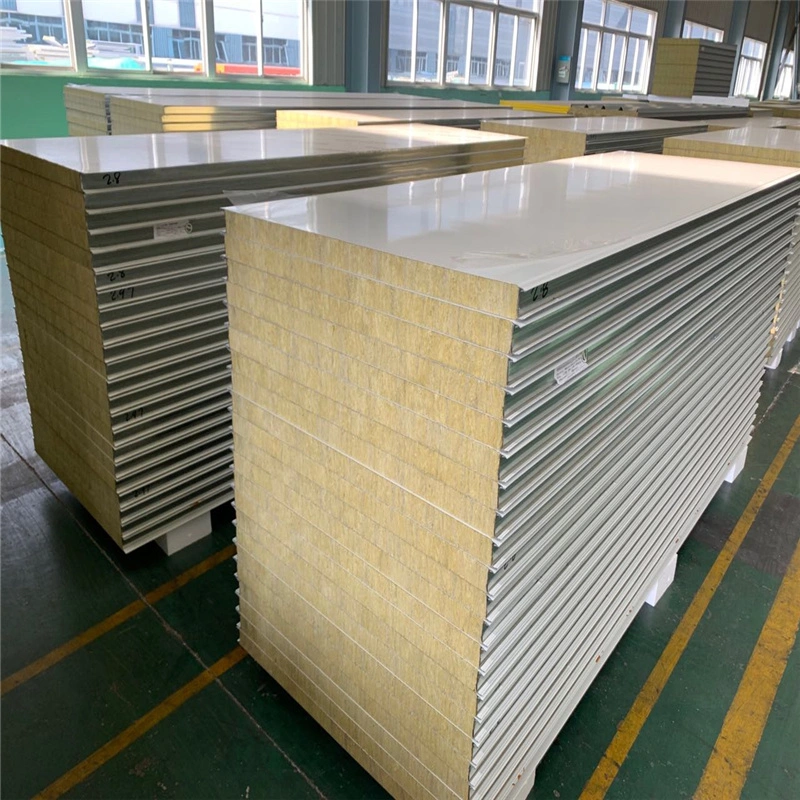 50mm/ 75mm/ 100mm/ 120mm EPS/PU/PIR/Rockwool/Polyurethane/Glasswool Waterproof Sandwich Panels for Warehouse/Workshop