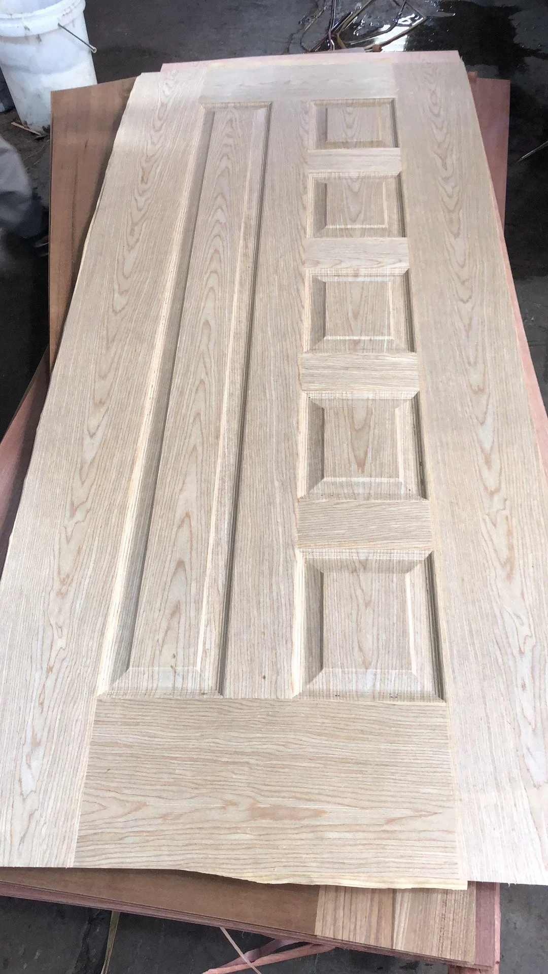 Customized Woodgrain Door Skin with Melamine Faced/Natural Veneel Faced