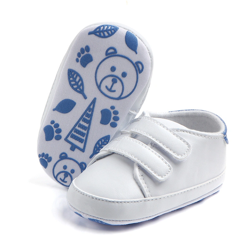 Zapatos blancos niños primer Walker suave Baby House Zapatos