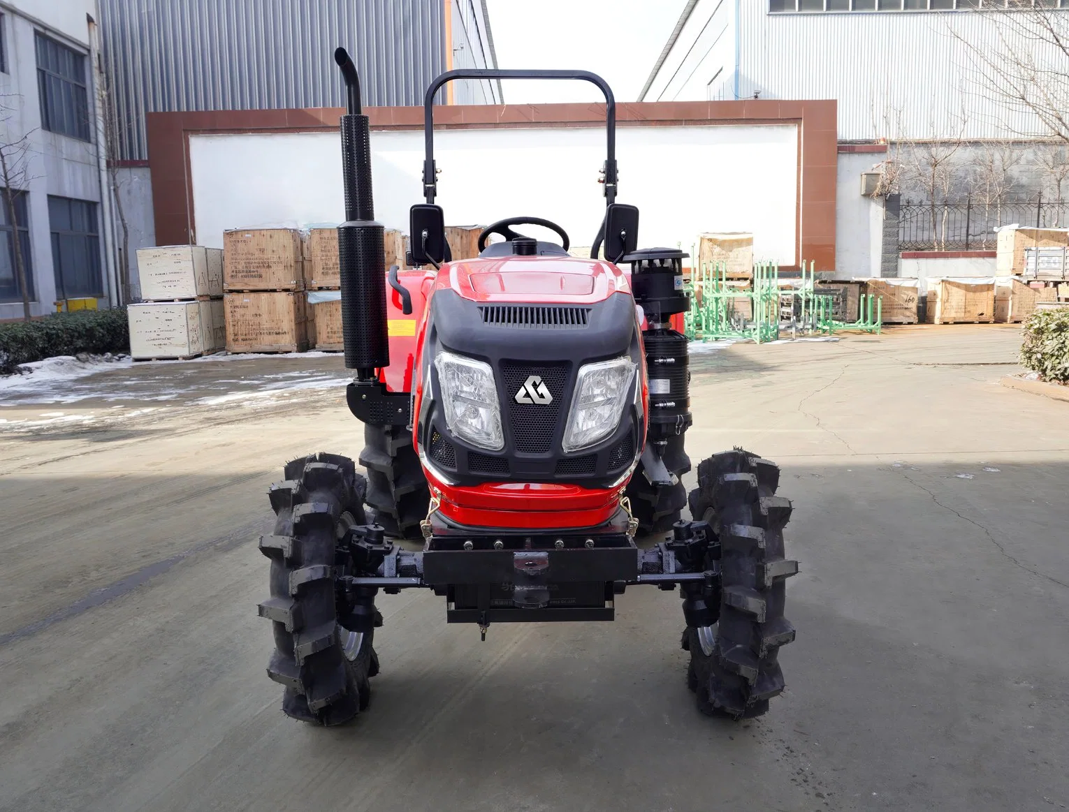 50HP Stable Farm Small Garden Tractor with Front End Loader and Backhoe