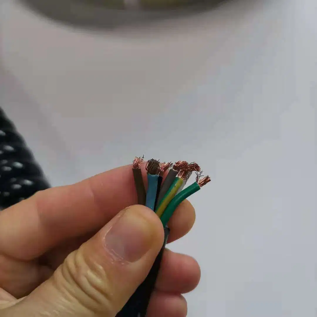 7 Núcleo ABS PUR Blindado Cable de Alimentación Eléctrica Enchufe Cable en Espiral Personalizado de 15 Pines para Camiones y Remolques