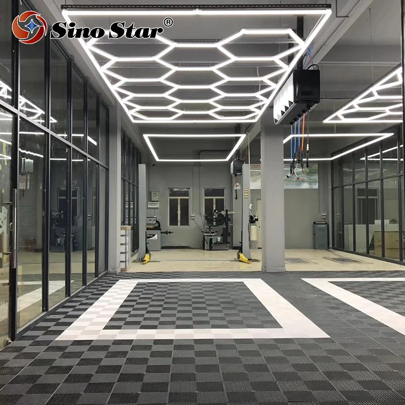 Factory Sell Luxury Custom Hexagonal Lamp Ceiling Light Car Workshop Light LED Detailing Light