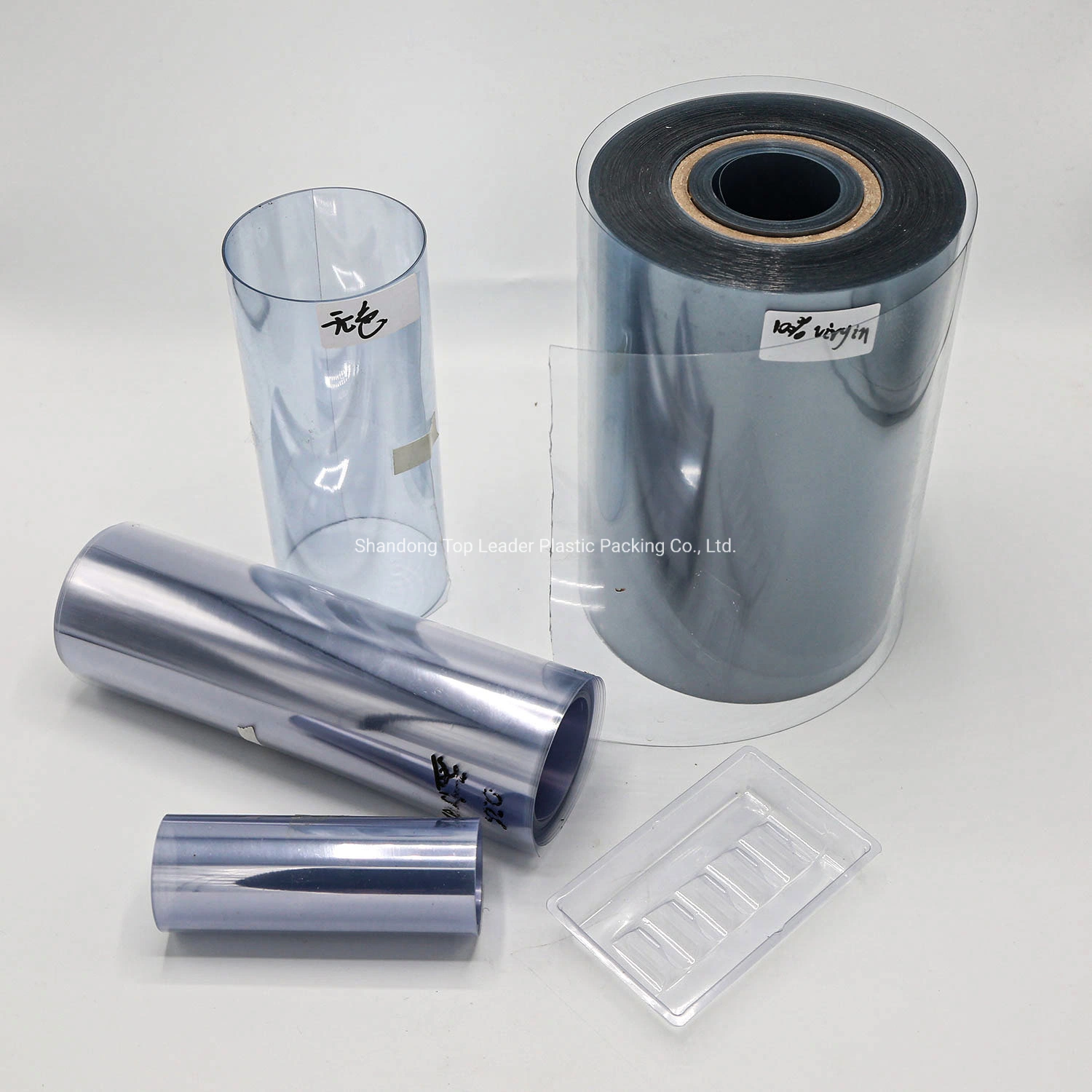 Rigid PVC Film Vinyl Polymer Hard Plastic Sheet Pet PP PS PE Roll Film and China White/Black/Transparent/Color RoHS/ISO9001/Reach Waterproof Film