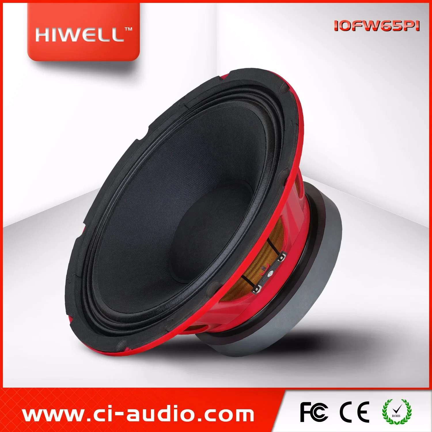 10'' Red Steel Woofer, Hot Sale 10'' Ferrite Woofer Professional Loudspeaker.