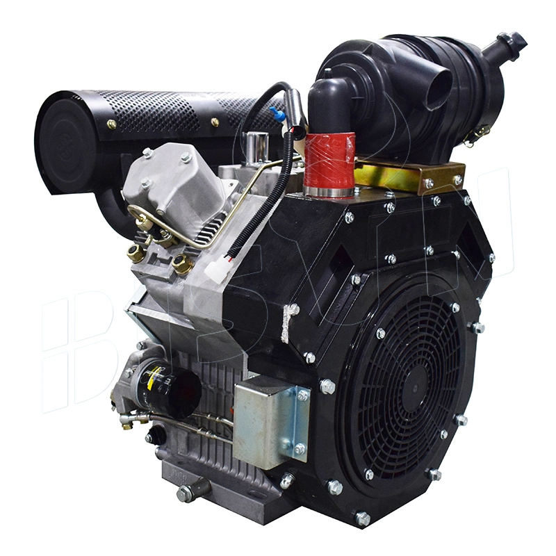 Bison V Twin 292f Diesel 2 Cylinder Vertical Shaft Lawn Mower Engines Assembly Diesel Motor