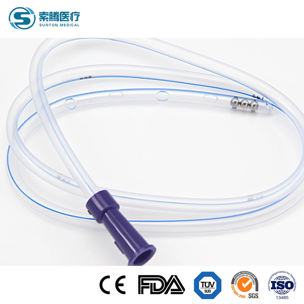 Sunton Medical Stomach Tube China 8fr/10fr/12fr/14fr/16fr/18fr Medical Grade PVC Stomach Feeding Tube Factory Wholesale/Supplier Custom FDA Silicone Stomach Tubes