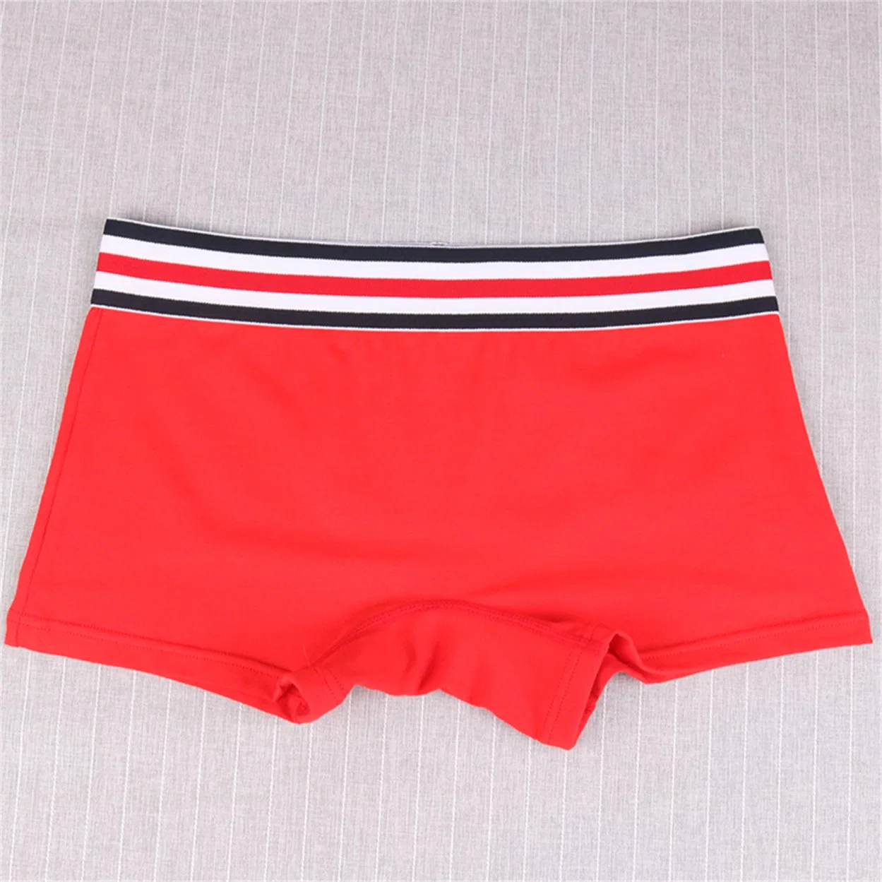 OEM Manufacturer Elastic Waistband Solid Color Women Boyshorts Underwear