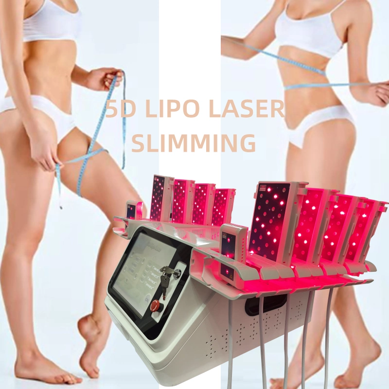 5D Lipo Laser Hip Lifting Body Slimming Cellulite Reduction 5 Wavelengths Diode Laser Beauty Machine