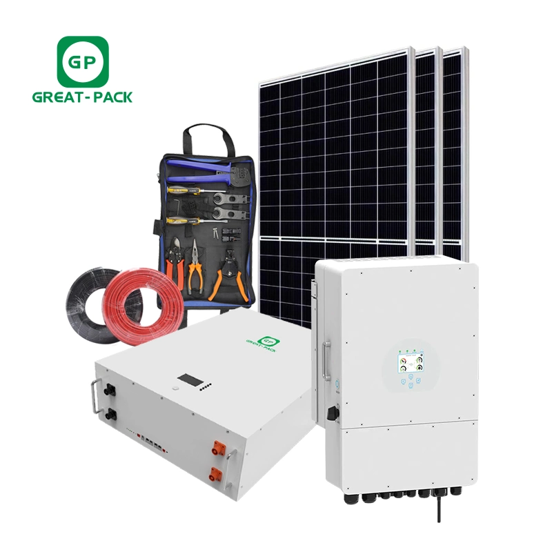 8kW 10KW 12kw 20kW sistema de Energía Solar Híbrido