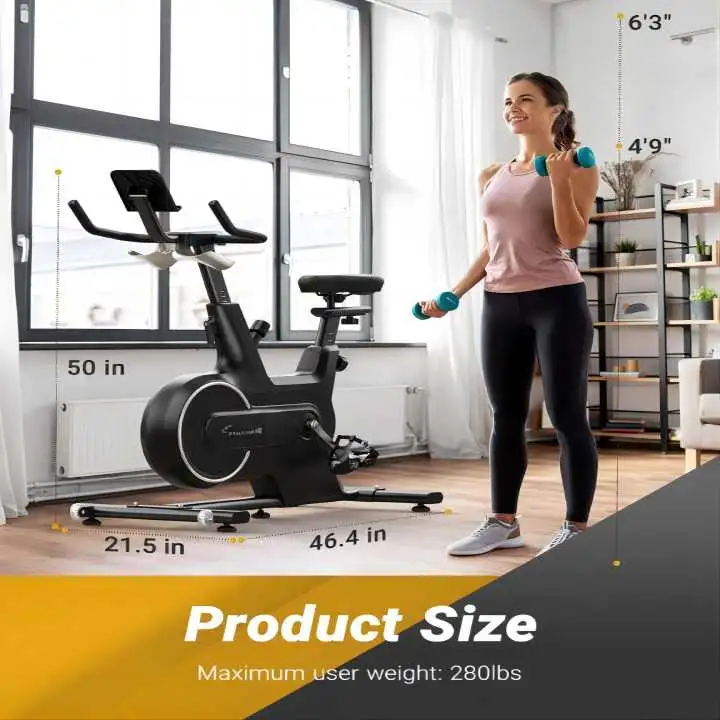 Ciclismo interior ejercicio Gimnasio Balance resistencia magnética Bluetooth estacionario iPad Soporte de bicicleta