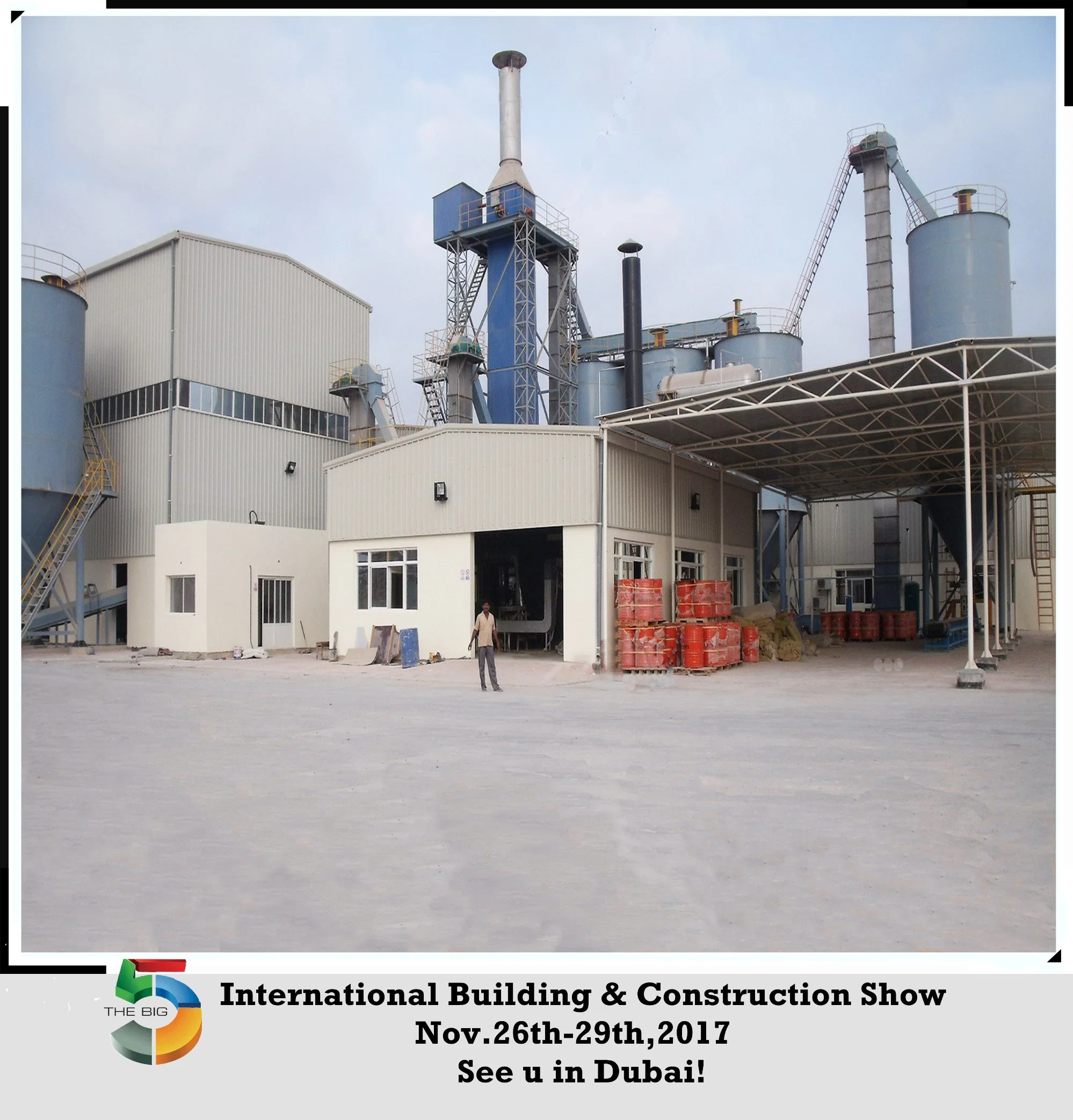 Gypsum Natural Stucco Powder Production Line 20t/Year