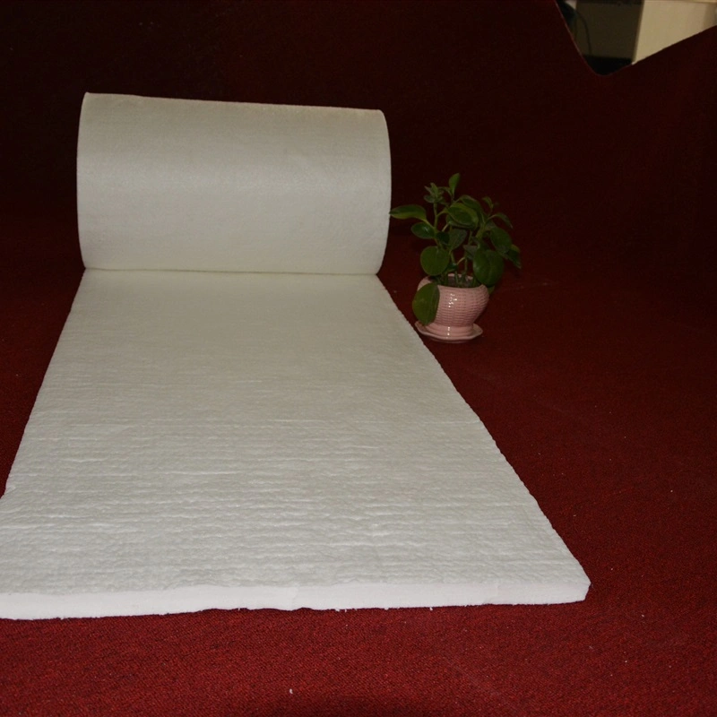 High Temperature 1600c Polycrystalline Mullite Ceramic Fiber Blanket Building Material