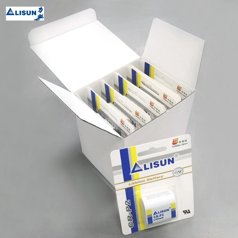 Non Rechargeable Lithium Battery From Lisun Battery Factory Cr-P2 1500mAh 6.0V for Smoke Alarm