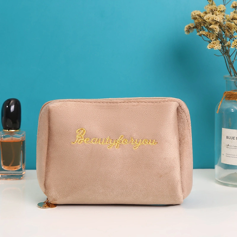 Bolsa de maquillaje de seda coreana grande