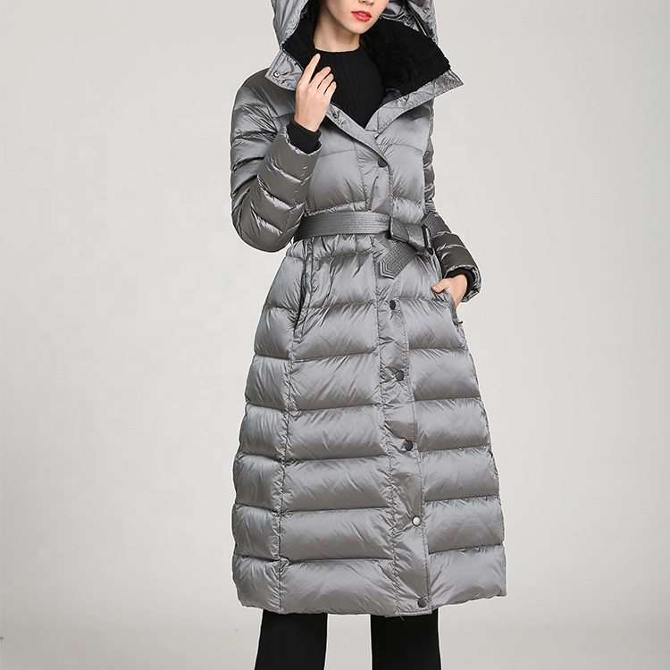 2023 Best Selling Windproof 100% Polyester Women's Long Custom Winter Outdoor Thermal Jacket Down Coat