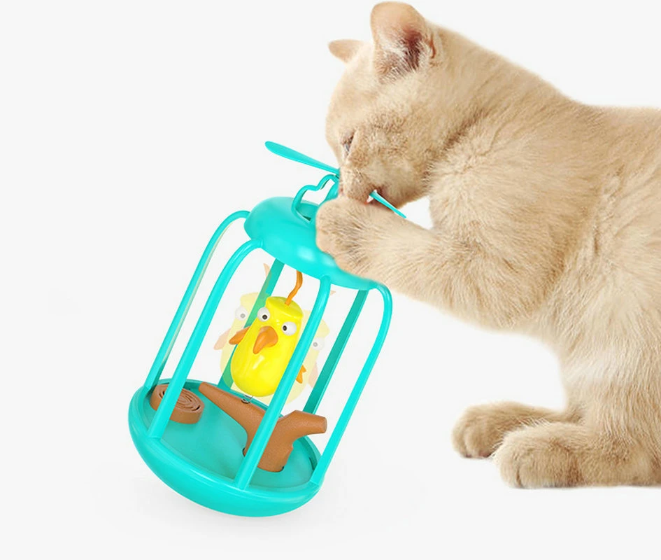 القط Toys التفاعلية بيت الطيور القلاب الحيوانات الأليفة، Cat Spring Toy Essg18690