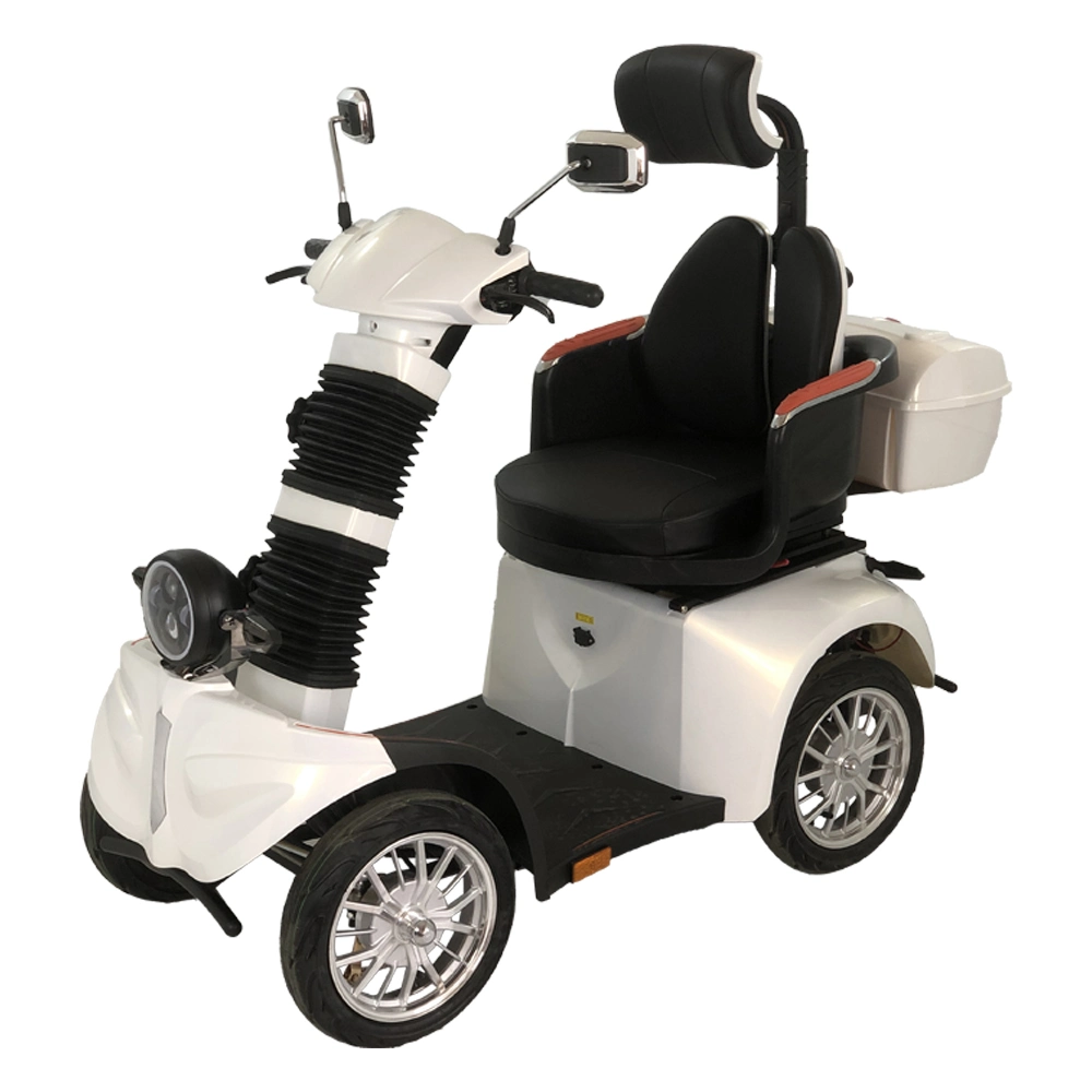 Adult Handicapped 4 Wheels Power Mobility Electric Scooter with Headrest