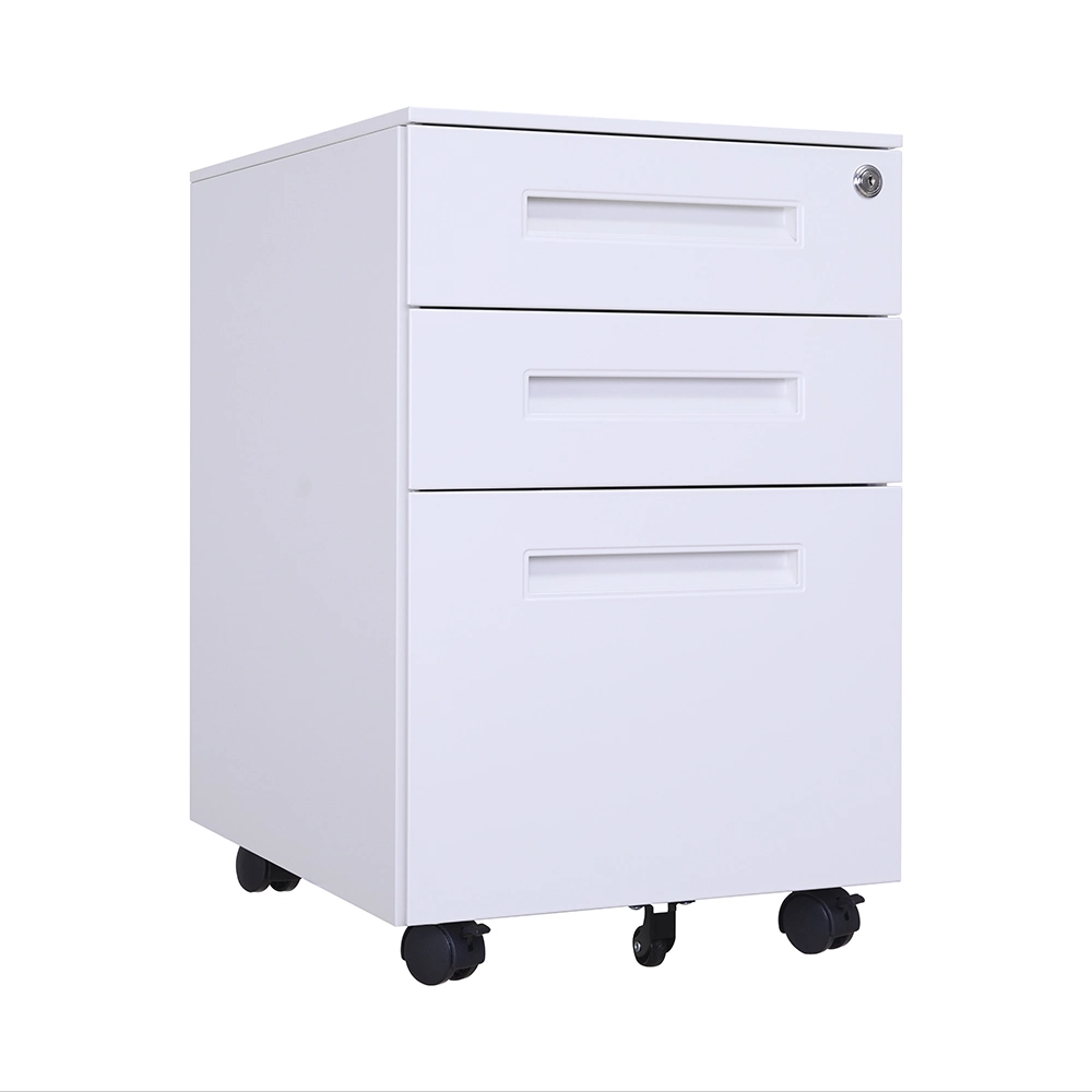 Steel Office Three Card Box File Hanging Lock Data Cabinet