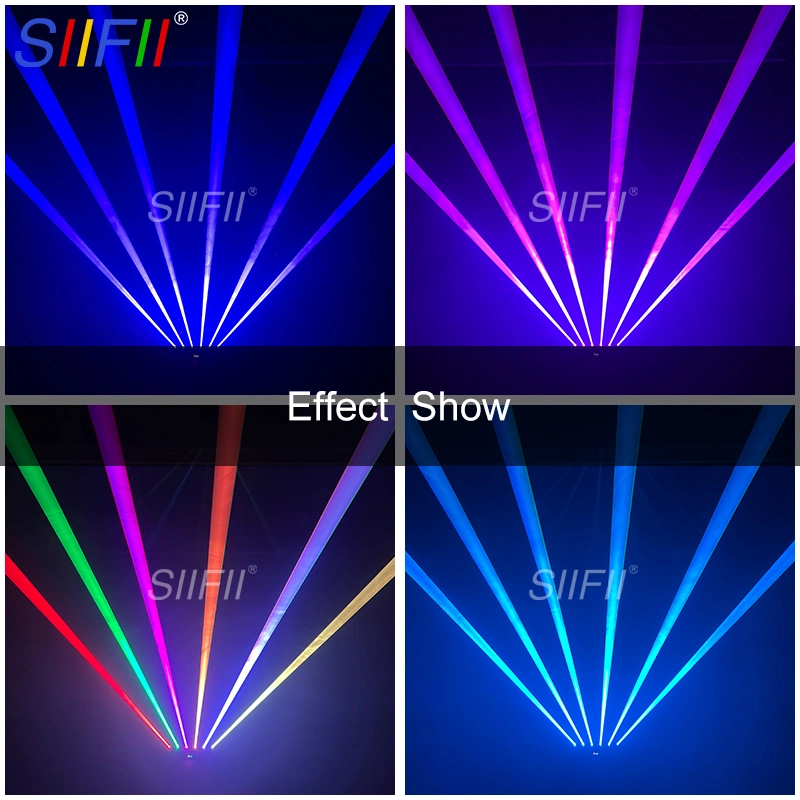 Bühnenbeleuchtung DJ Laser Light 6 Lens Fat Beam Laser Bar DMX RGB Moving Head Laserlicht