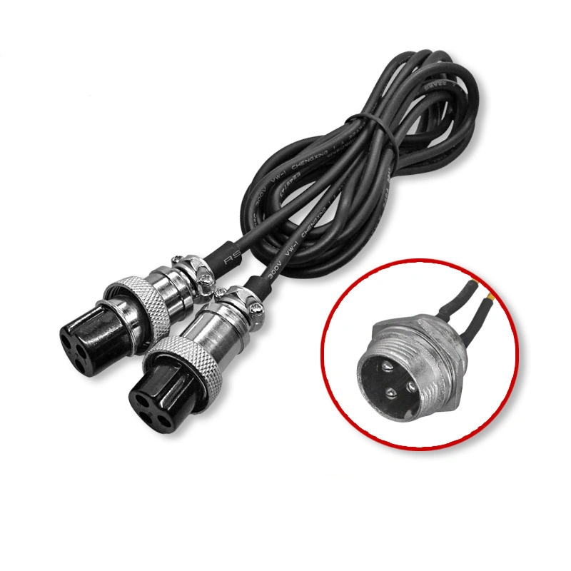 Lp-16-C03PE-03-001 to Gx16 3 Core Aviation Plug Connector with Waterproof Wire Harness