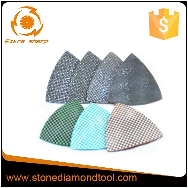 Diamond Tool Triangle Electroplated Polishing Pad for Glass/Metal