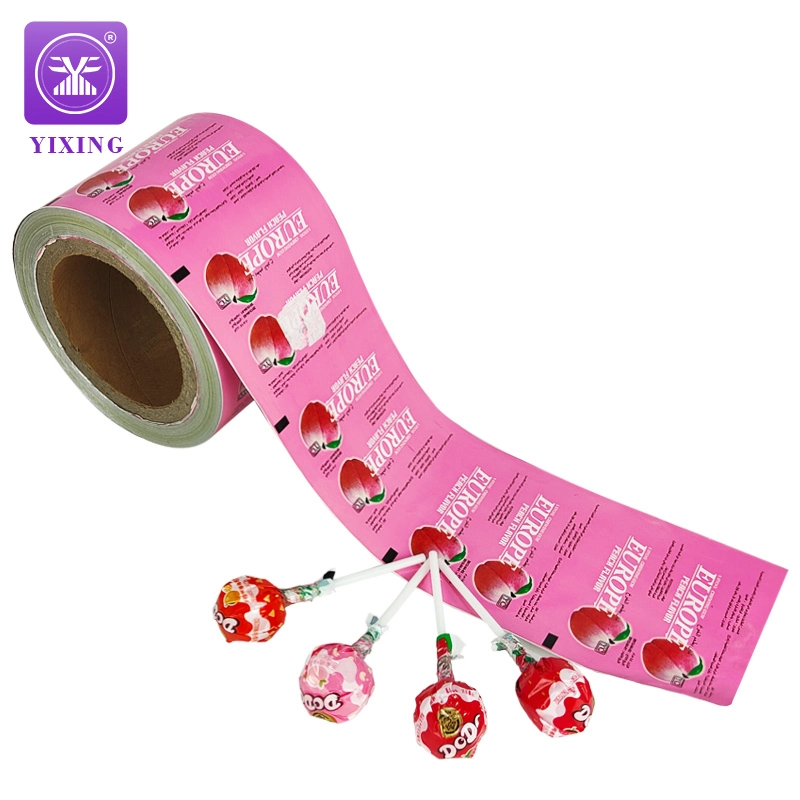 Aluminum Laminated VMPET BOPP Candy Sweets Lollipop Wrapping Twisted Plastic Packaging Film