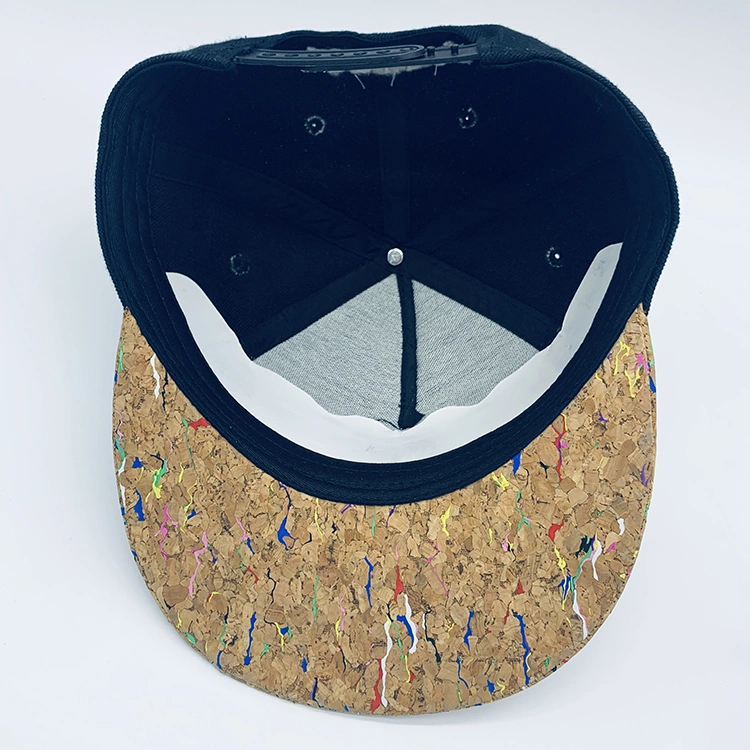 6 Panel Wholesale/Supplier Custom Embroidery Sports Flat Peaked Baseball Snap-Back Cap