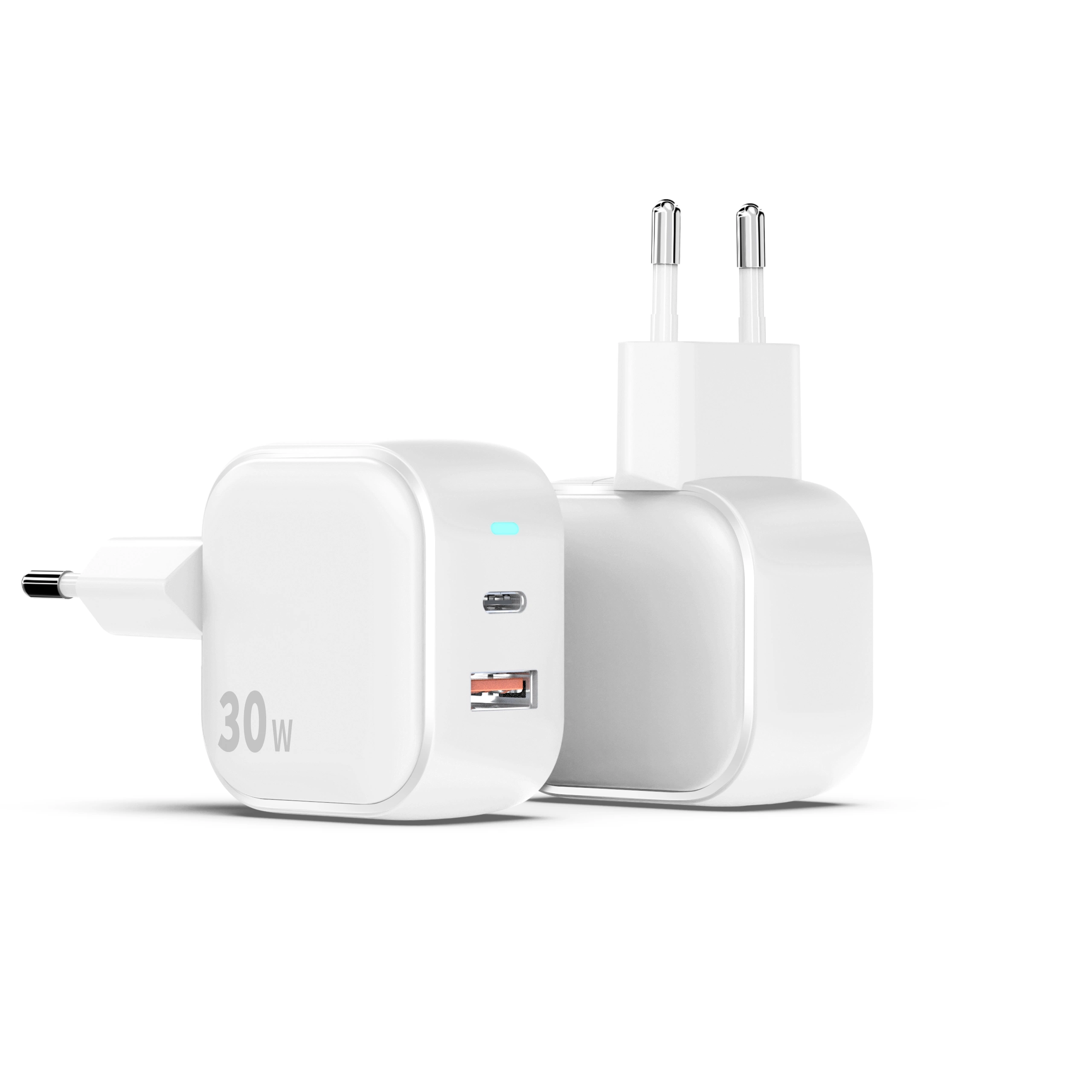 High quality/High cost performance  Portable Pd 30W A+C Charger Mobile Phone Power Adapter for Us EU UK Plug