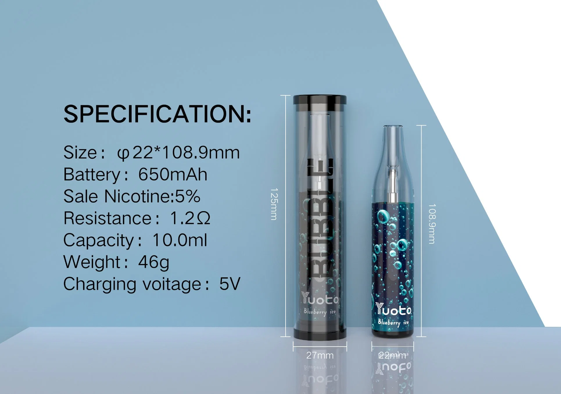 2022 New Design Yuoto Bubble 4000 Puff Max Wholesale/Supplier Disposable/Chargeable Vape Mod