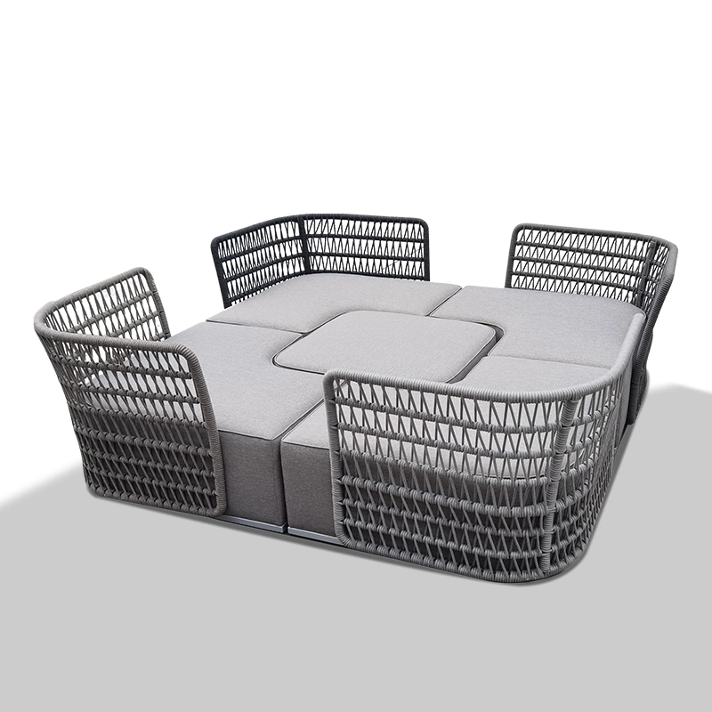 New Rope Darwin Carton Box Modular Furniture Manufacturer Garden Sofa