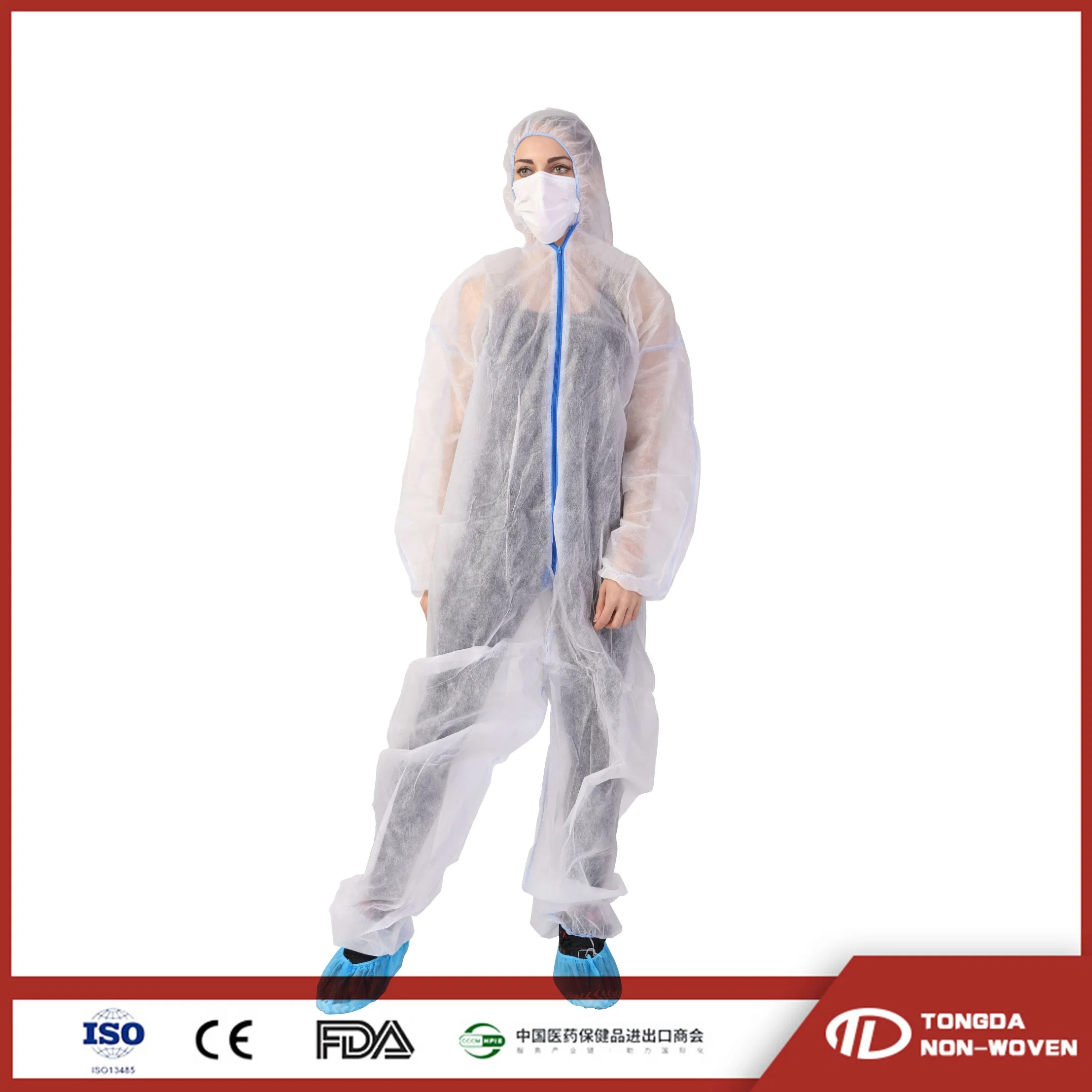 Microporous PPE Safety Coverall Isolation Gown Protective Clothing