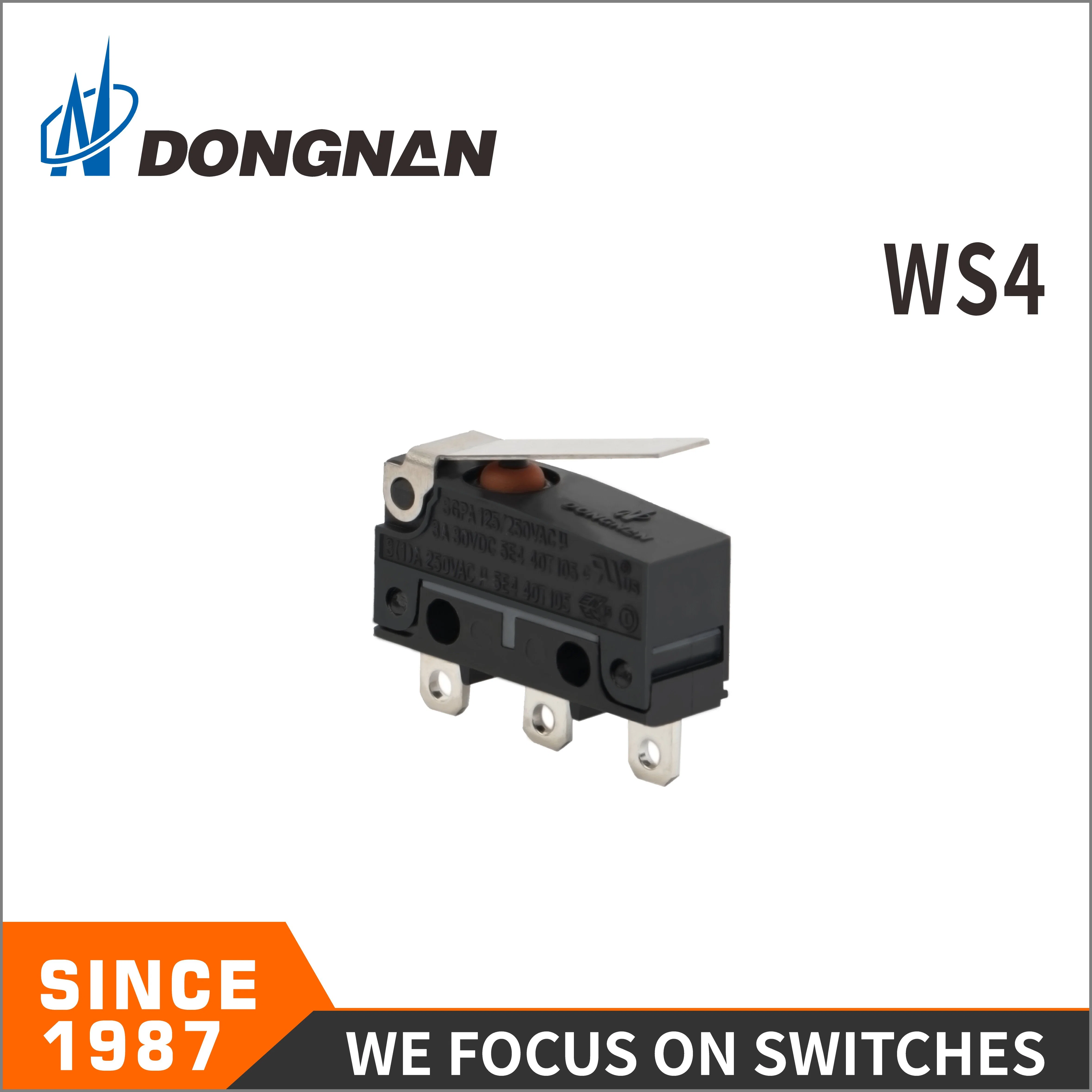 The Long Life of Ws4 Waterproof Micro Switch Is Voltage Resistant