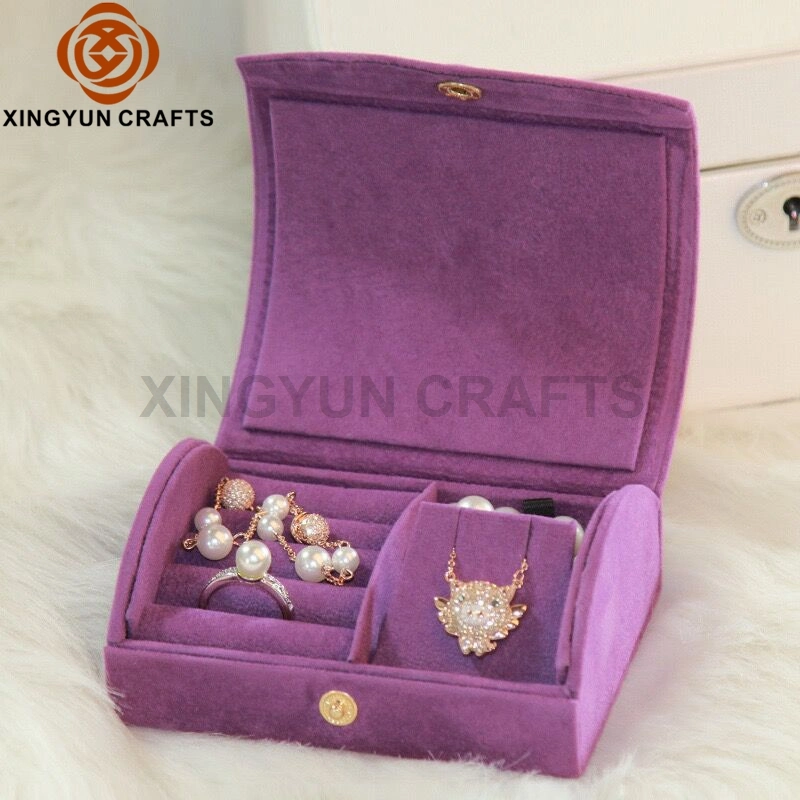 Customized Green Color Suede Jewelry Gift Package Box Wholesale/Supplier Small Portable Watch Bangle Jewel Storage Case