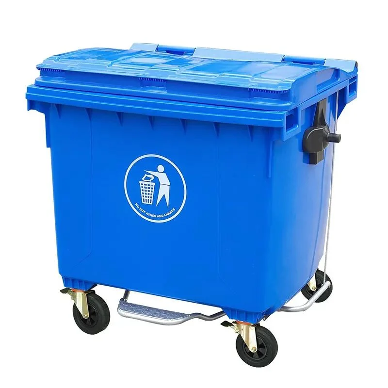 Outdoor HDPE Recycle Dustbin Pedal Plastic Rubbish/Trash/Wheelie/Garbage/Waste Bins