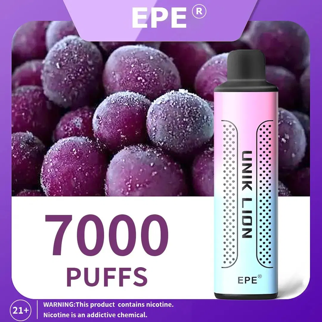 Logo propre Zbood écran numérique Eth Tornado Gorilla Wonder Nnnoz E Vape EPE Unik Lion 7000 Puffs Vape jetable