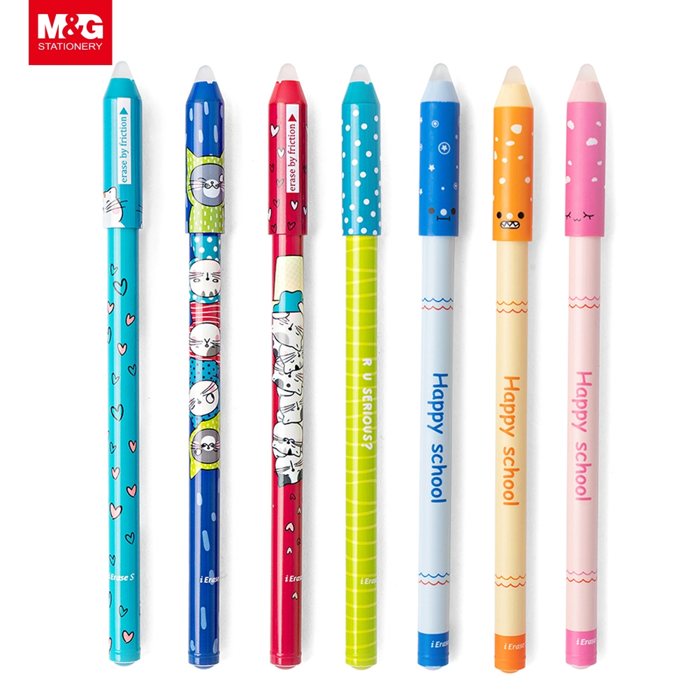 New Model Novelty Cute Cartoon 0.5mm Needle Point Erasable Gel Pen for Business and Gift