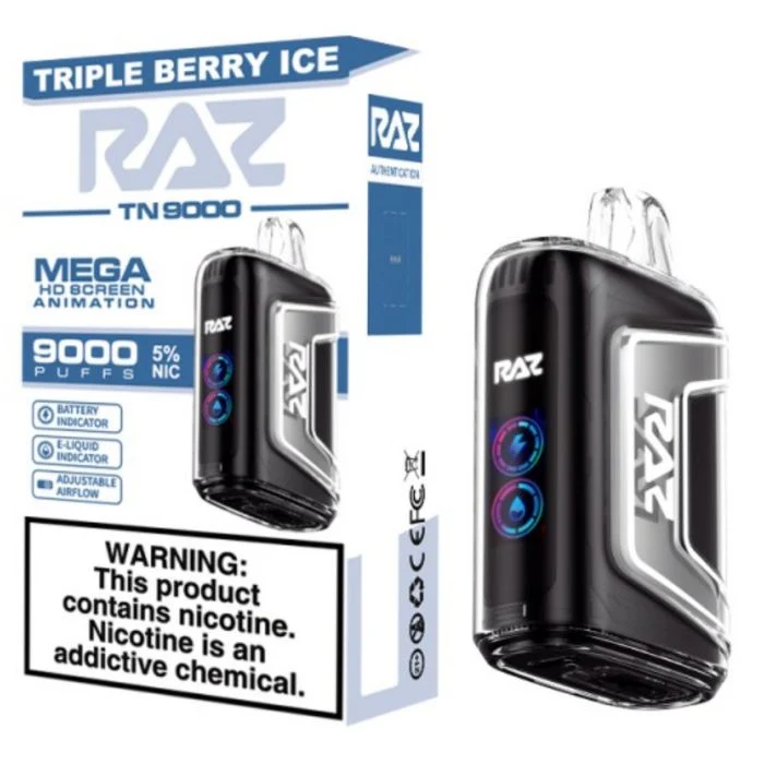 Raz Tn9000 Disposable/Chargeable Vape Dual Mesh Coil 1ml Battery Vape