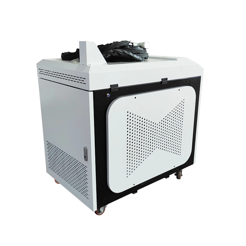 Gold Mark 1kw 1.5kw 2kw Laser Cleaning Rust Portable Laser Cleaning Machine for Mold Boat Injector