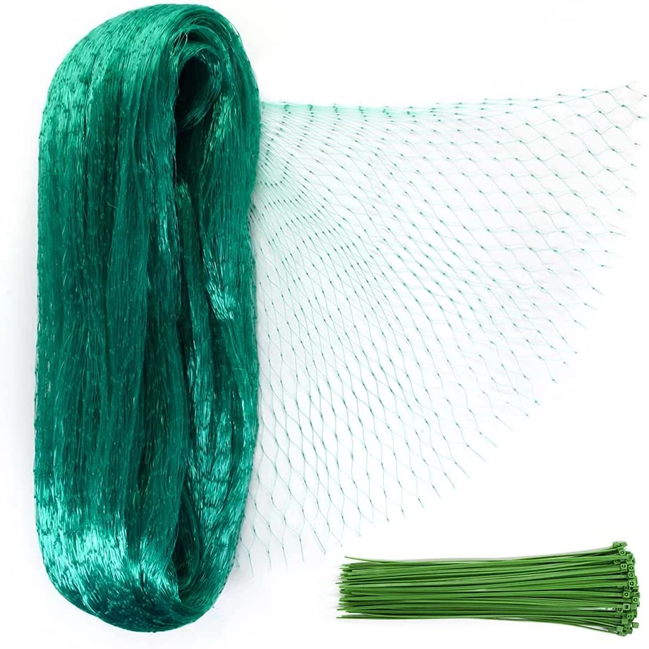 Jardín Jardín Protección de redes plantas Frutas Verduras correas de costura 100pcs Correas de fijación al por mayor Verde Sol brillo Bird Net