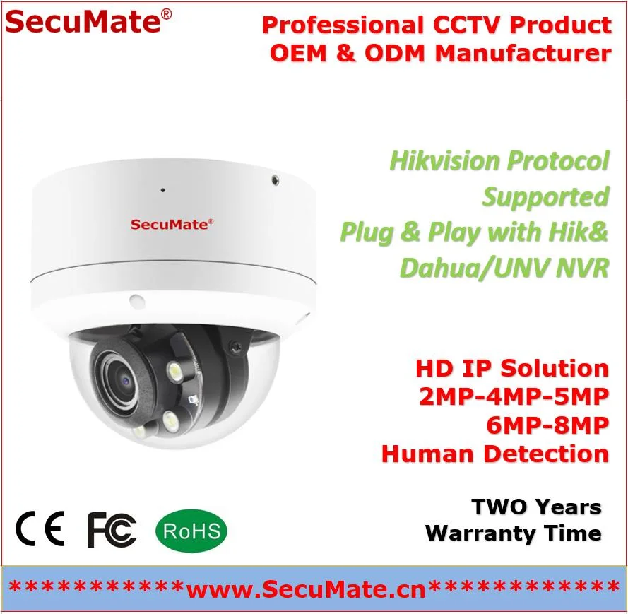 8MP H. 265 Poe Waterproof CCTV Camera IP66 Ik10 Vandal-Resistant Network IR PTZ Dome Security Camera