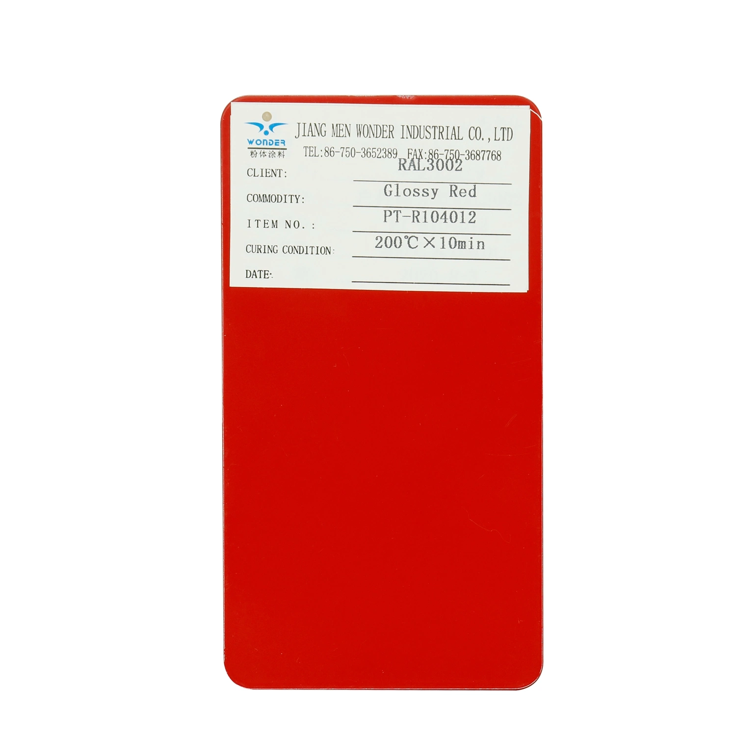 Shiny Red Chrome Effect Matel Finished Powader Coating for Household Products